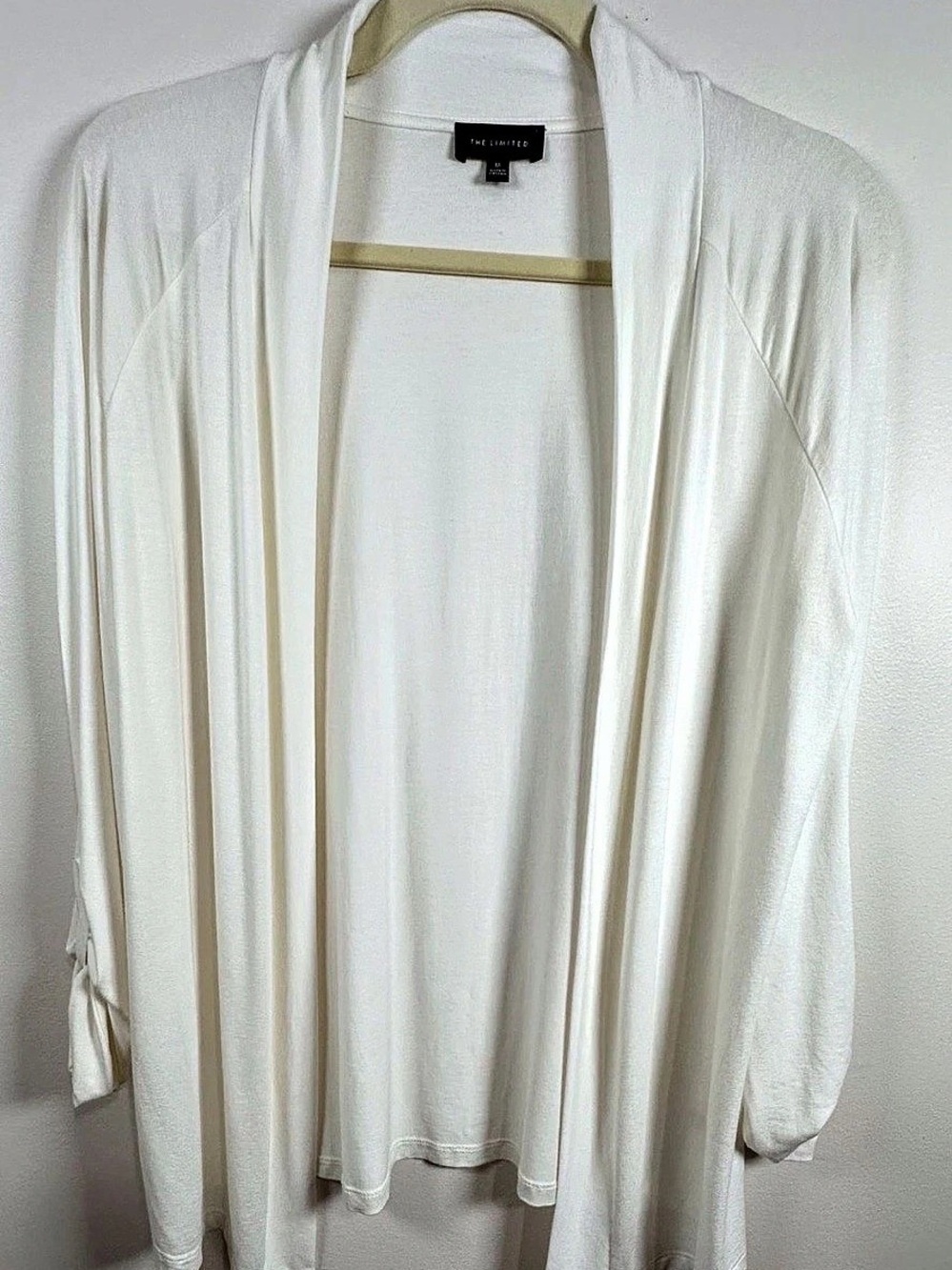 The Limited White Open Front Cardigan Size Medium Like New